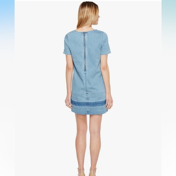 Calvin Klein Jeans Women's Denim T-Shirt Dress with Let Down‎ Hem Size Medium - Picture 2 of 7